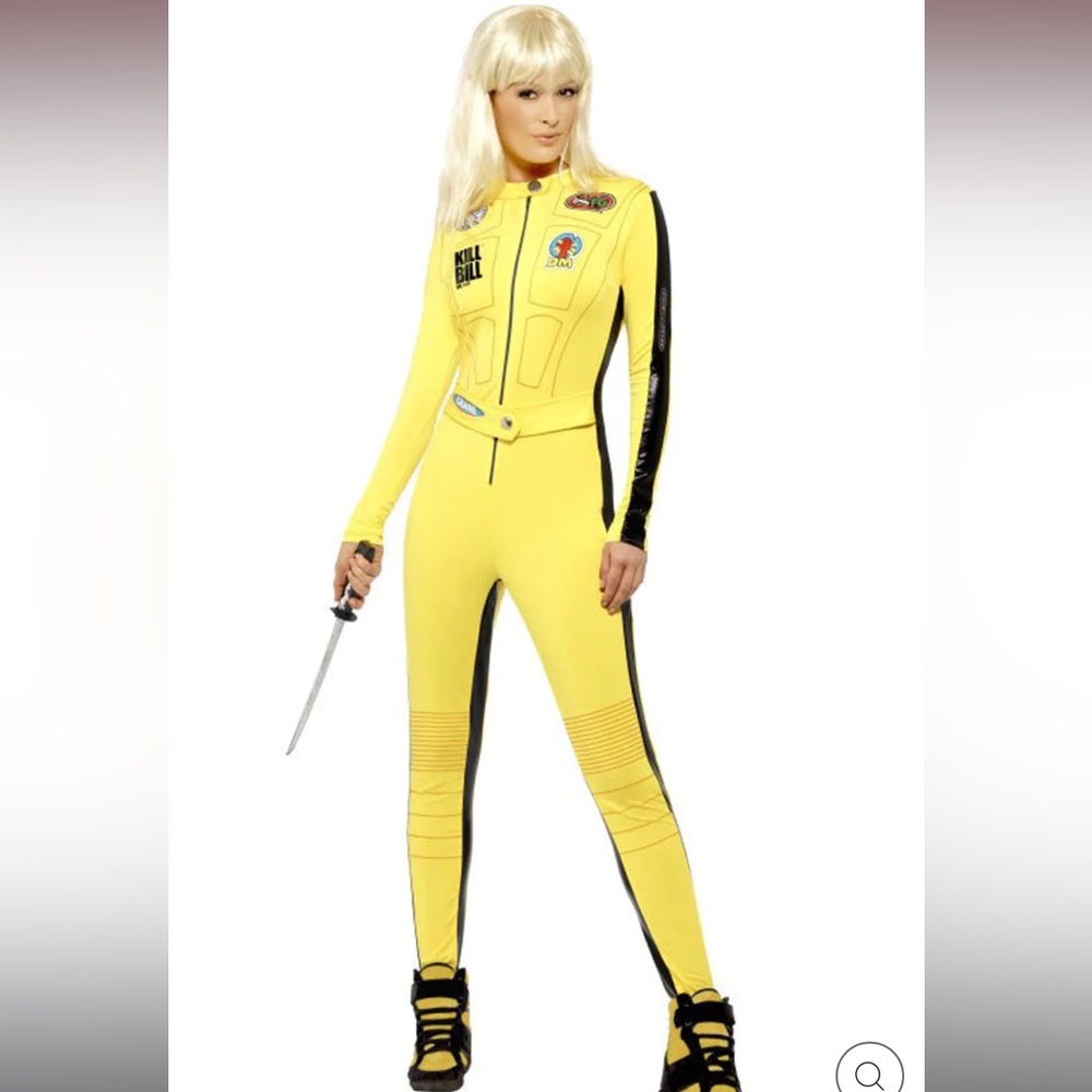 Yellow black kill bill costume